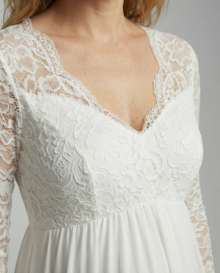 Elegant lace maxi dress for pregnant women | Heidi Fashion