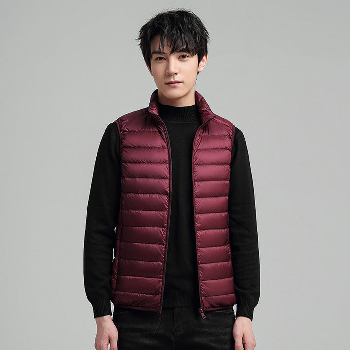 Men's Down Jacket, light, short, with duck down