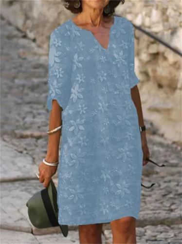 Amarae | Summer Dresses Made Of Cotton with Floral Print