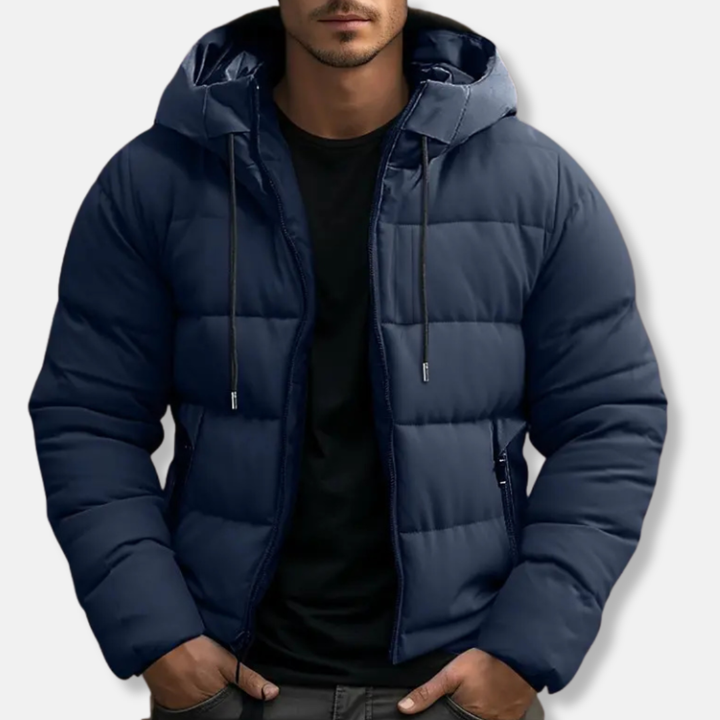 Amarae | Hooded puffer jacket - Padded jacket with zipper