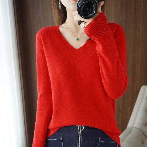 Chic Und Stil | V-Neck Made Of Cashmere