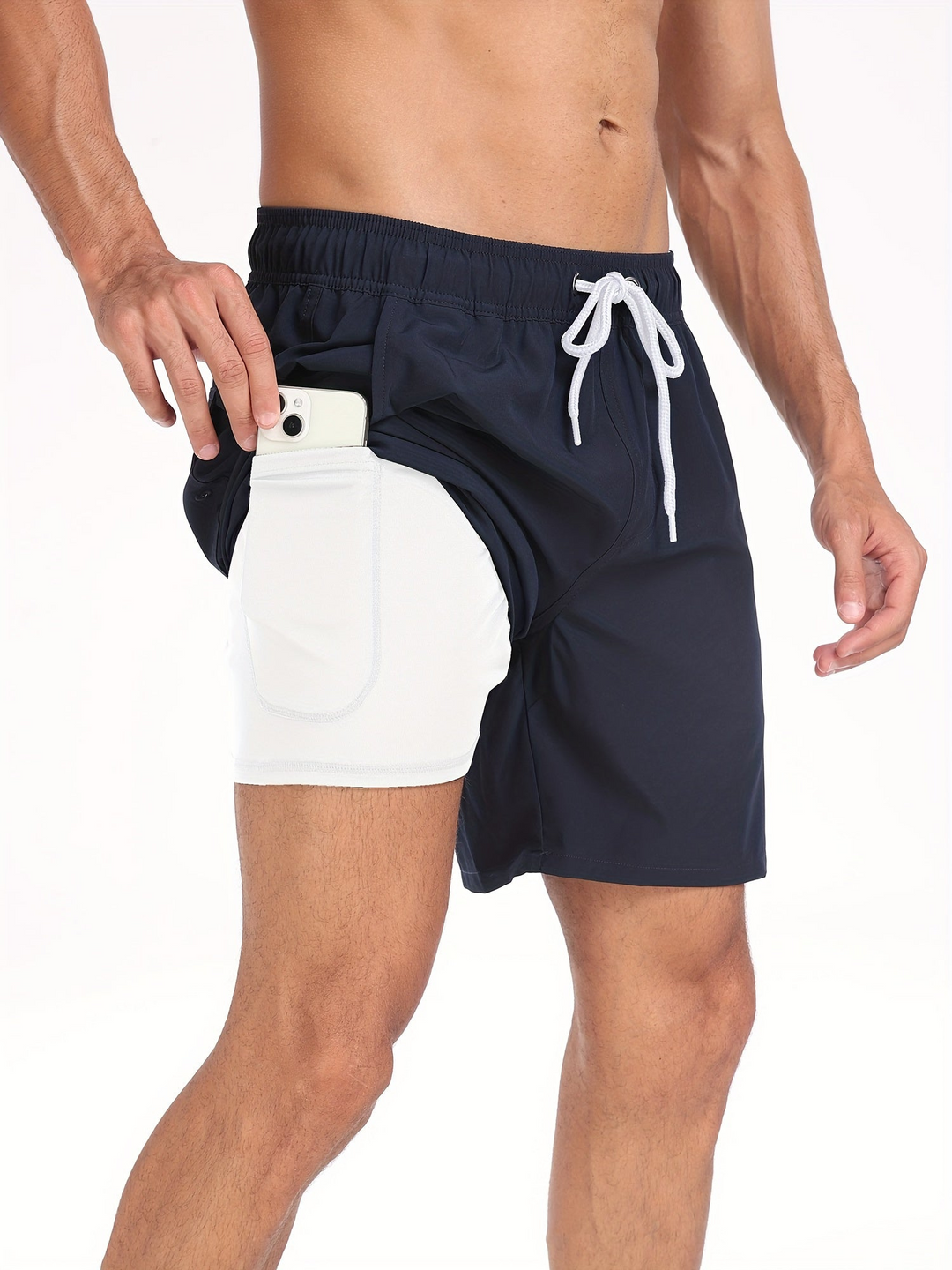 Lune London | Quick-Drying Men's Swim Shorts Double Layer Design