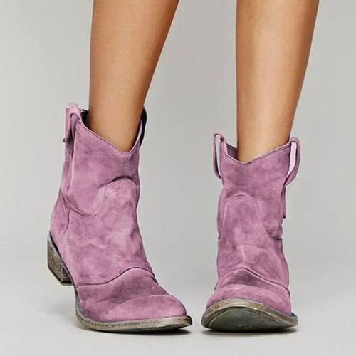 Amarae | Boots for women - Suede - Shaft up to mid-calf - Pointed toes - Classic Western design