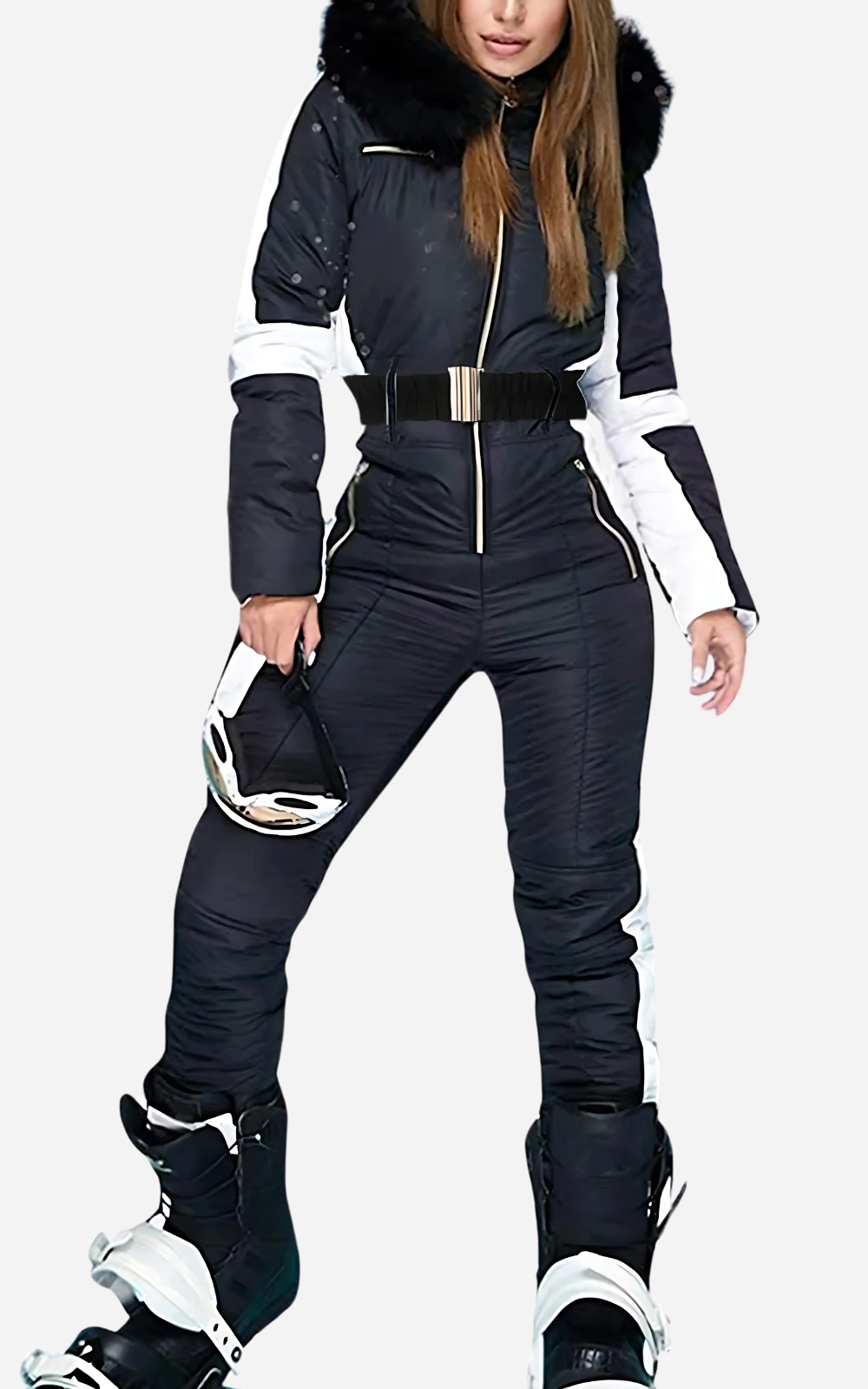 Amarae | Ski Overall 1 Piece with Belt Ladies Elegance and Warmth
