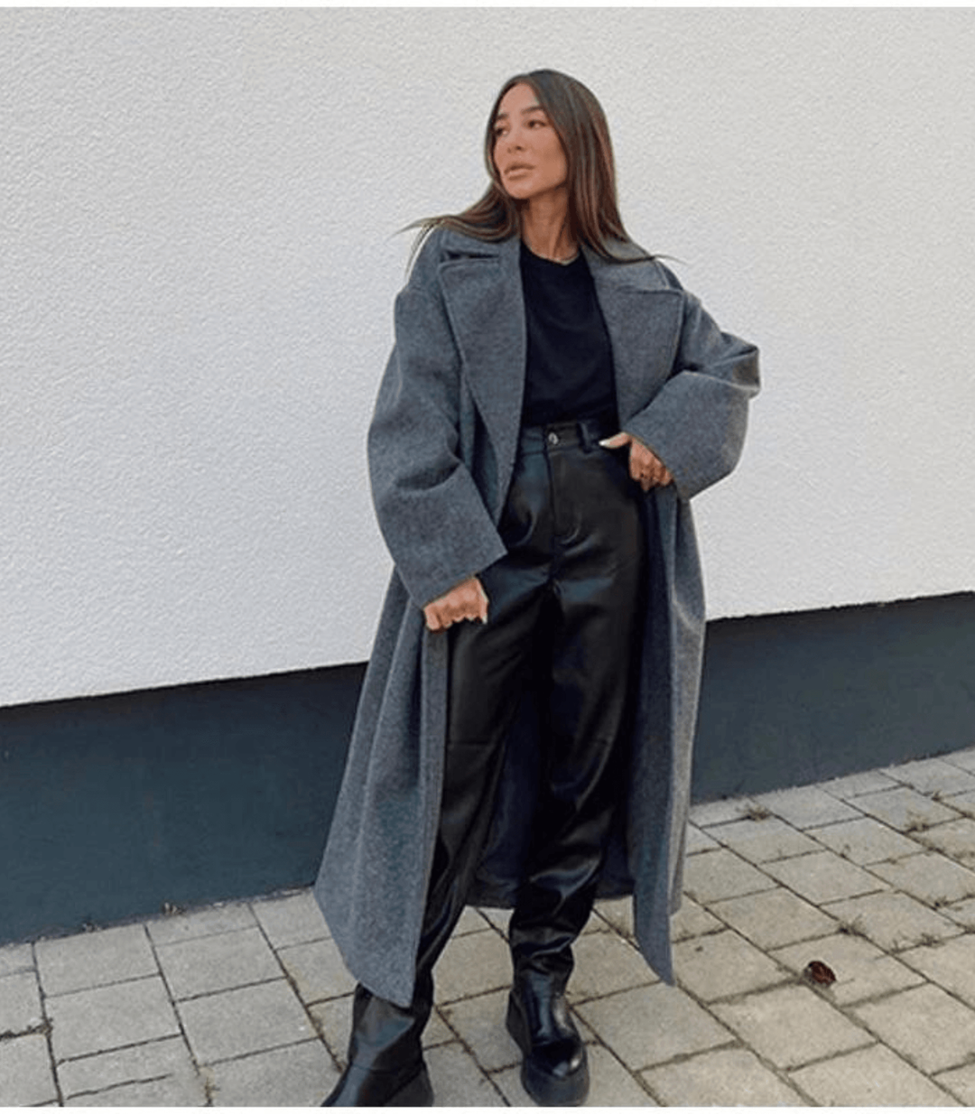Lune London | Coat - Wool blend - Double-breasted & Long - Classic cut