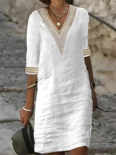 Amarae | Chic Cotton-Linen Dress for Women