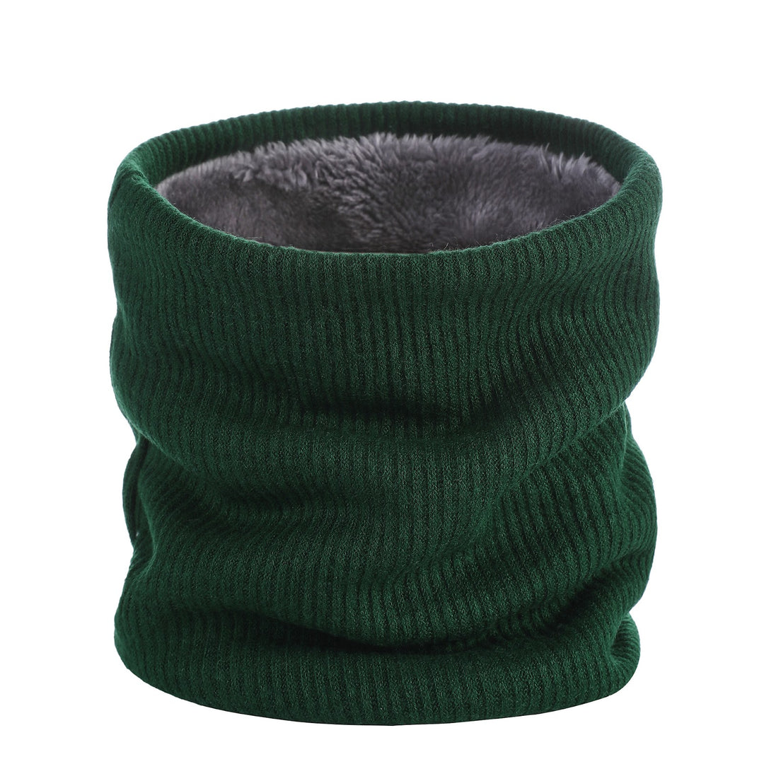 Padded tubular scarf, double-layered, warm