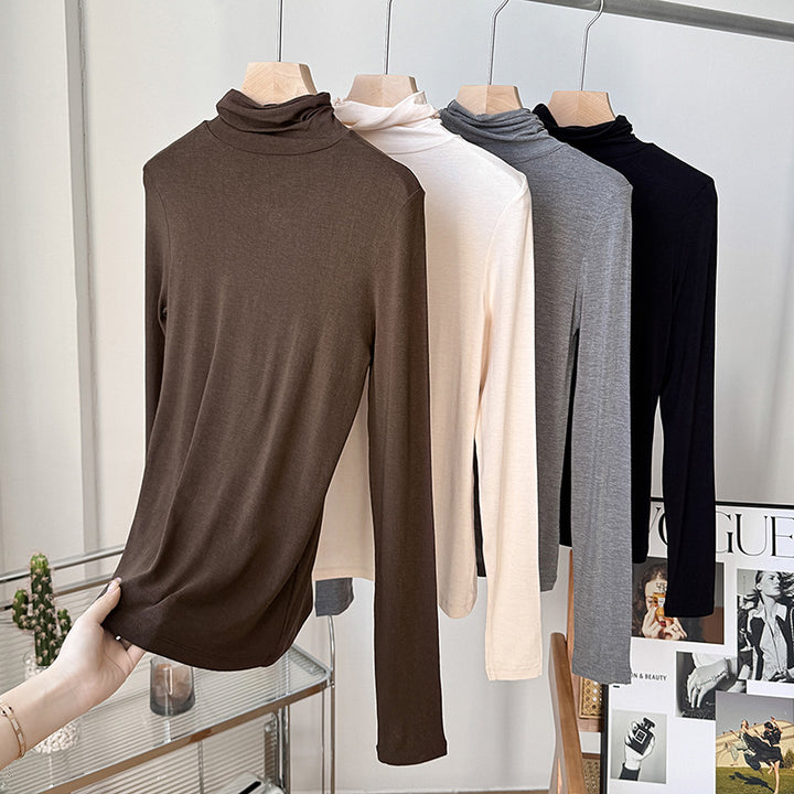 Women's silk underlayer top, lined