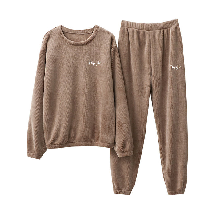 Women's house suit made of coral fleece, extra warm