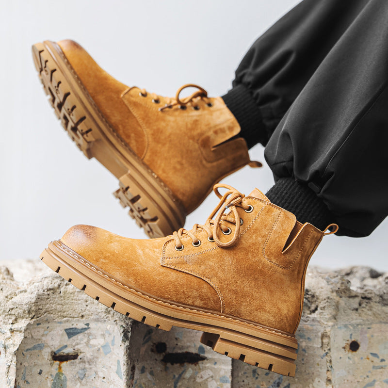 Men's Chelsea Boots, mid-high shaft, pigskin