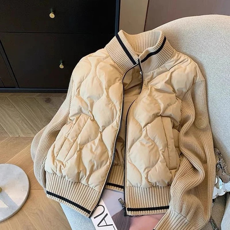 Lune London | Women's patchwork jacket - Lightweight and warm puffer jacket for a casual style