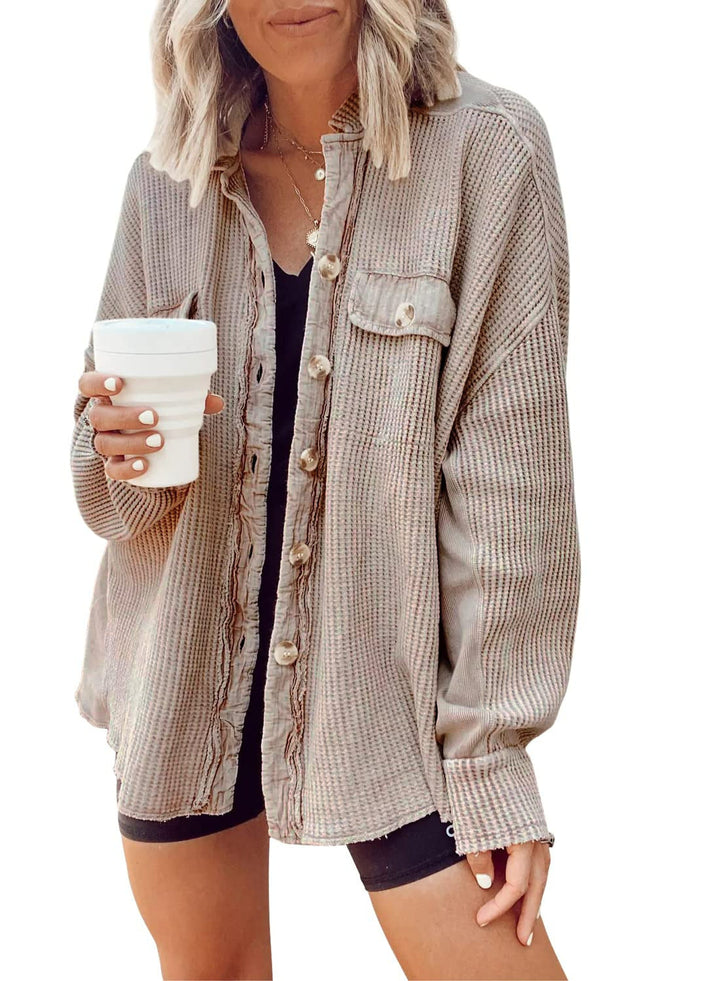 Amarae | Shirt jacket with button placket