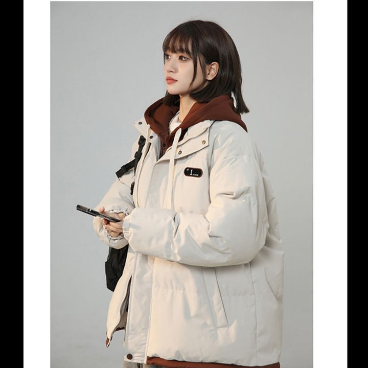 Padded Unisex Winter Jacket in Layered Look