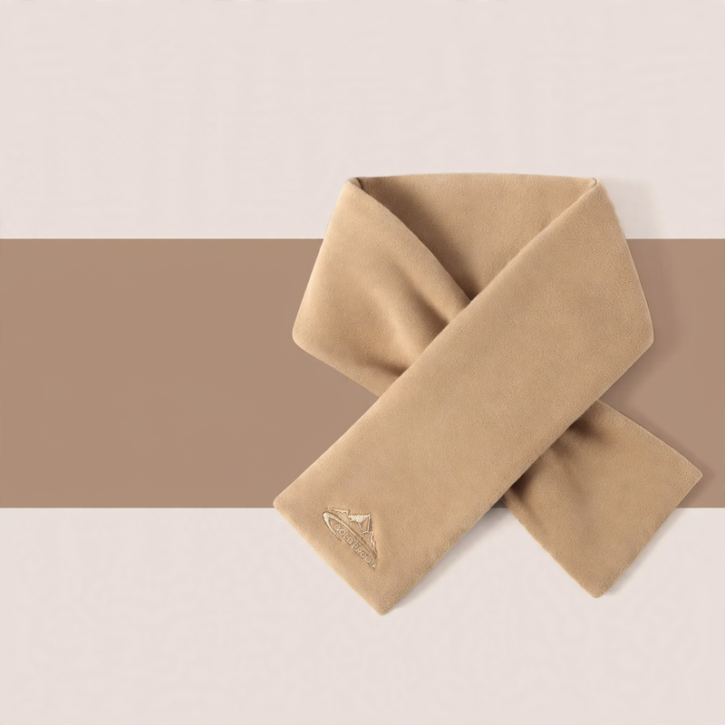 Warmer knit loop scarf for outdoor activities