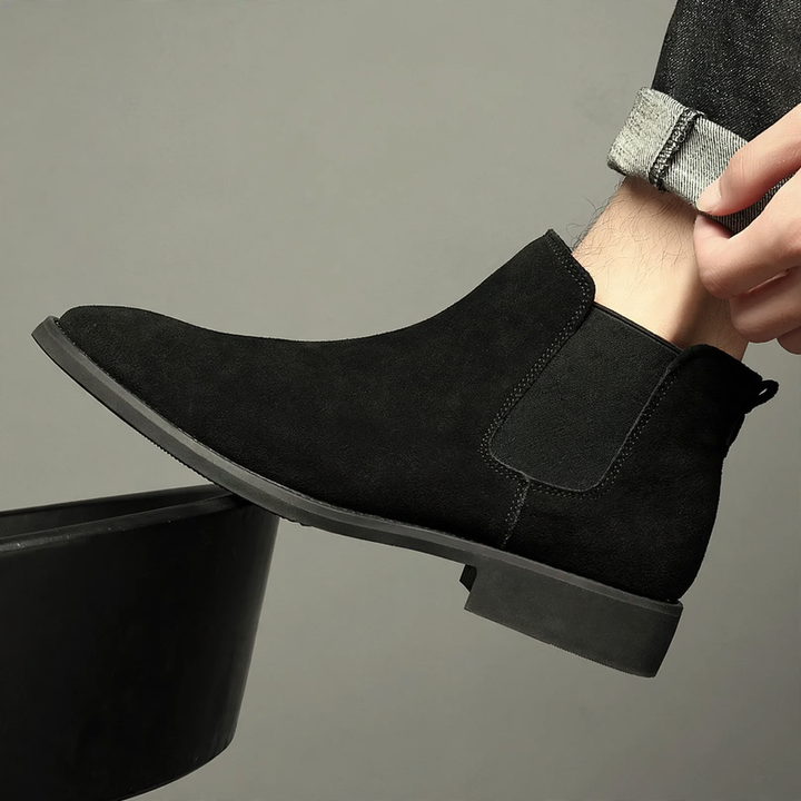Men's Chelsea Boots, Suede Look, Pointed Toe