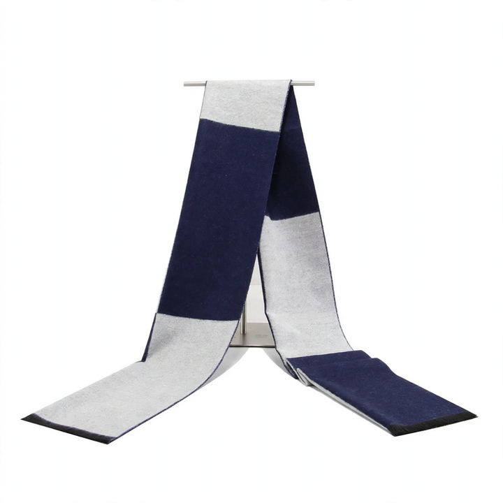 Classic checkered scarf for men