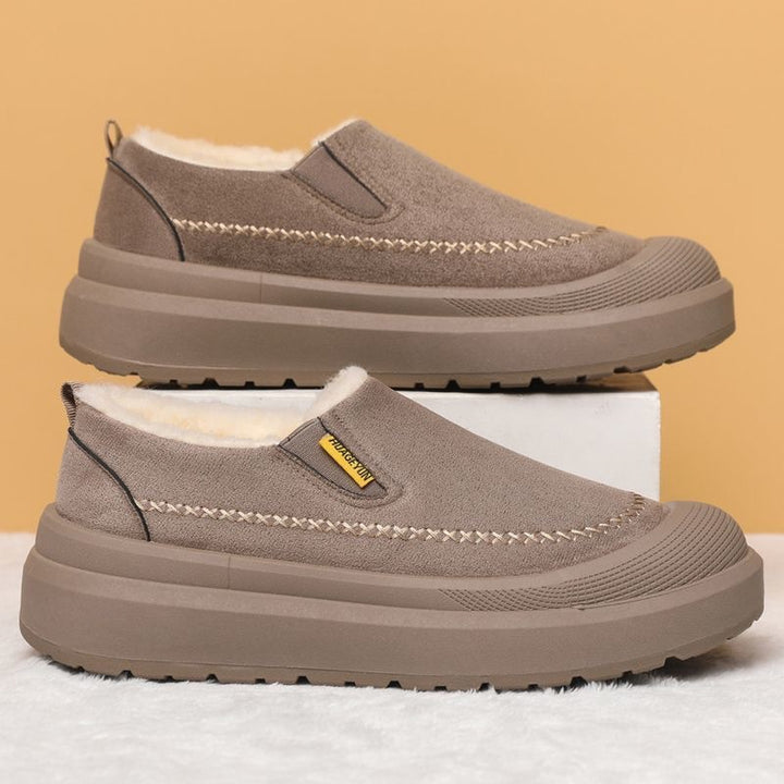 Padded men's winter boots, non-slip
