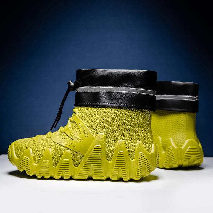Waterproof men's boots, PVC, lined