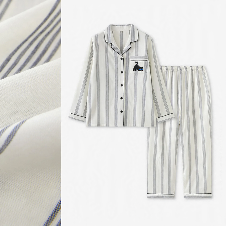 Cotton pajama set for couples