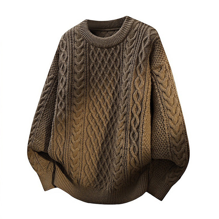 Men's cable knit sweater
