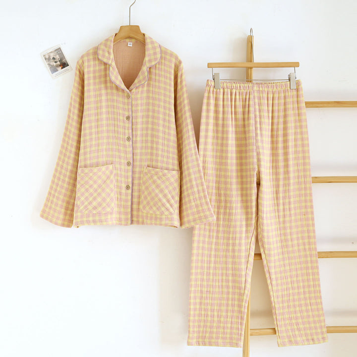Pair-loungewear, 4-layer cotton gauze