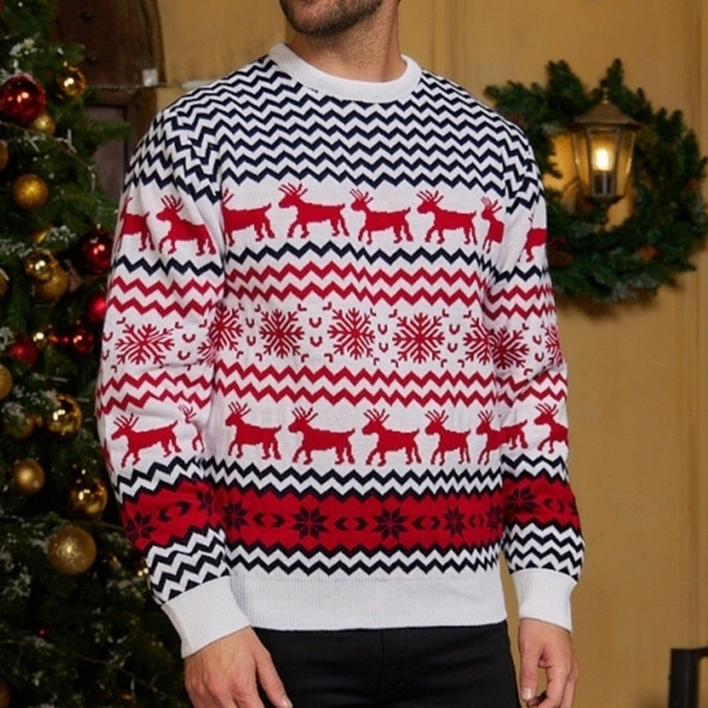 Christmas sweater with snowflake pattern