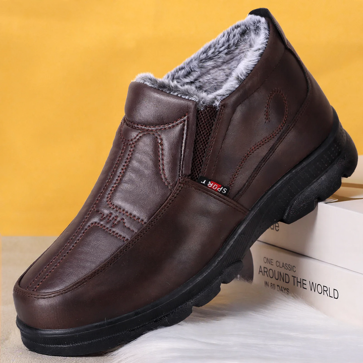 Men's winter boots, PU upper material, warm lined