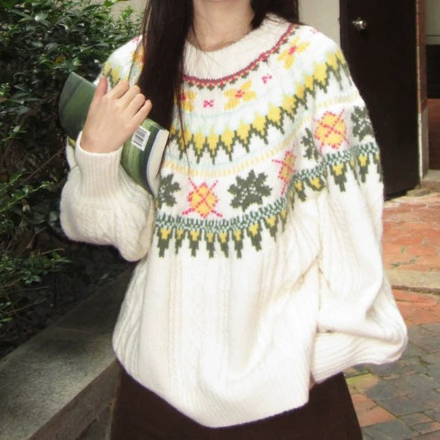 Fair Isle Knitted Sweater, Unisex