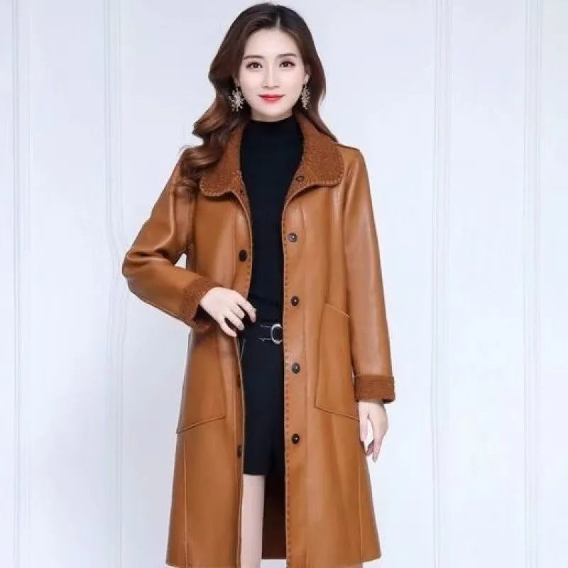 Women's Coat, Teddy-Fleece, mid-length, Winter