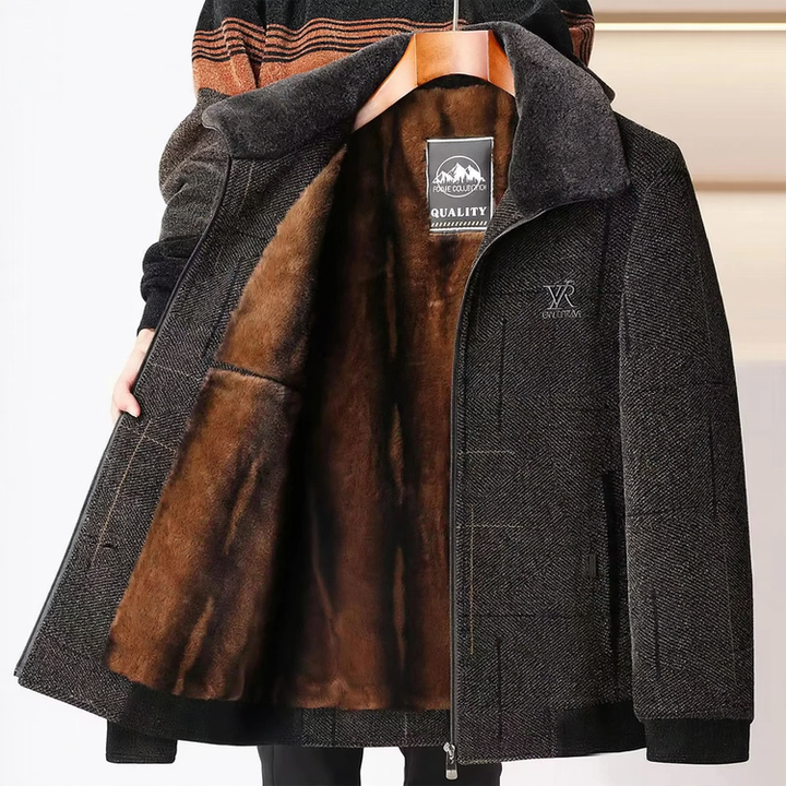 Men's Winter Jacket, Chenille, lined, for seniors