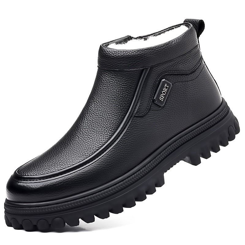 Men's winter boots, padded, non-slip, warm