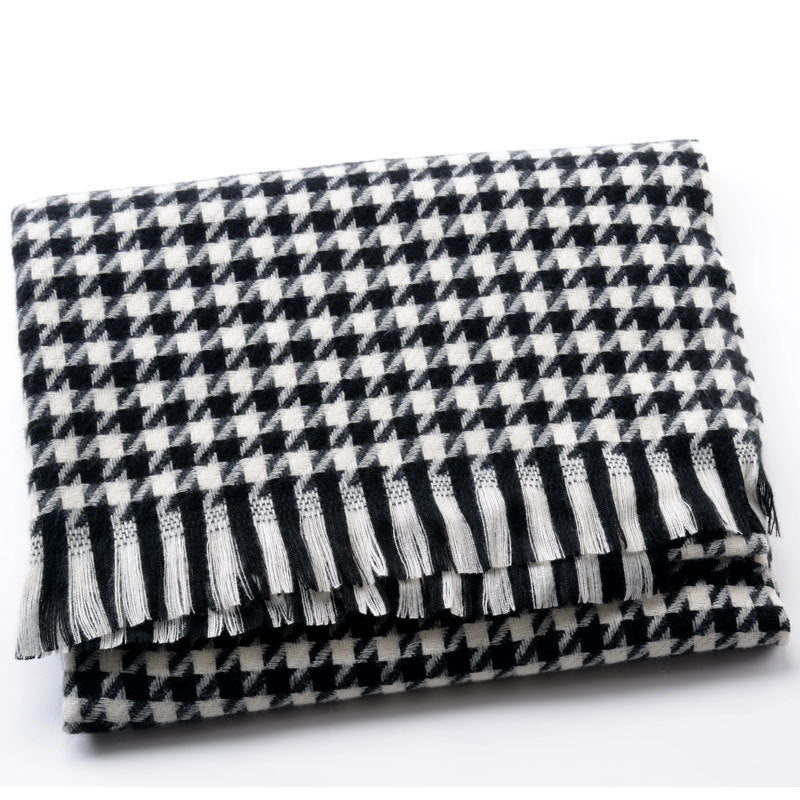 Checked scarf, 200 cm, warming