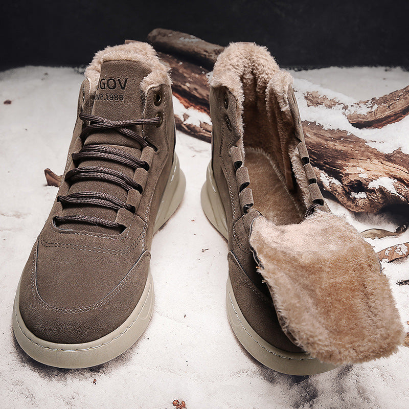 Padded Men's High-Top Casual Shoes