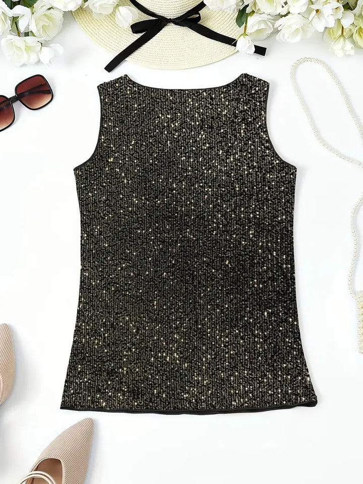 Lune London | Sleeveless Top with Sequins