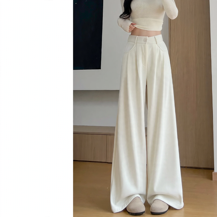 Women’s corduroy pants, wide cut, various colors