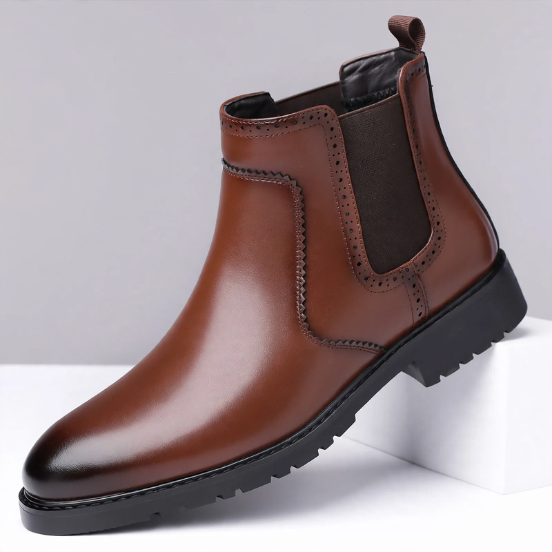 Elegant men's Chelsea boots, business