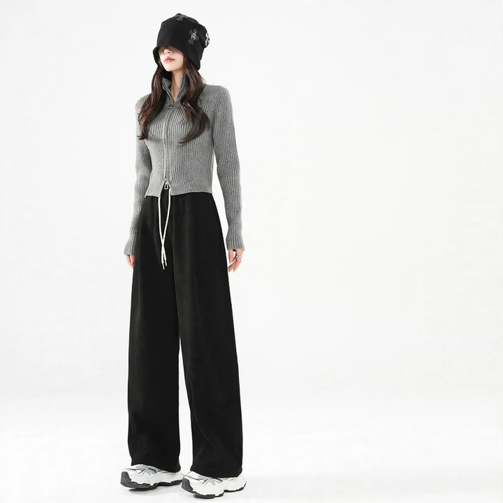 Padded corduroy leisure trousers