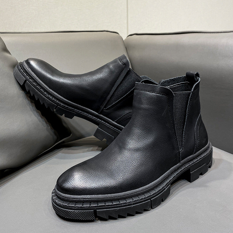 Men's Chelsea boots, lined, S52