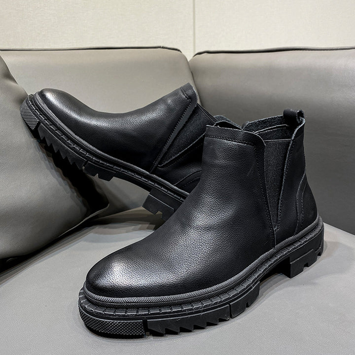 Men's Chelsea boots, lined, S52