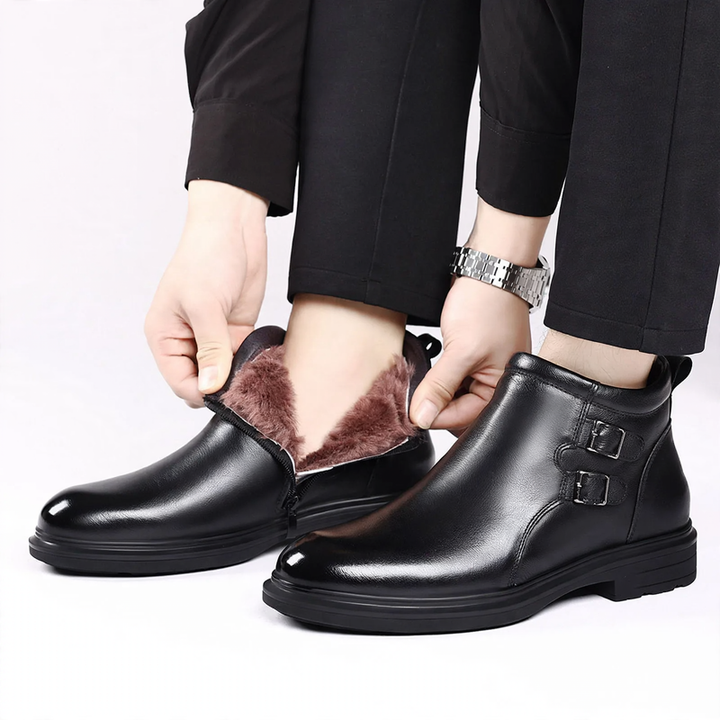Men's Chelsea Boots, Cowhide, Business Style