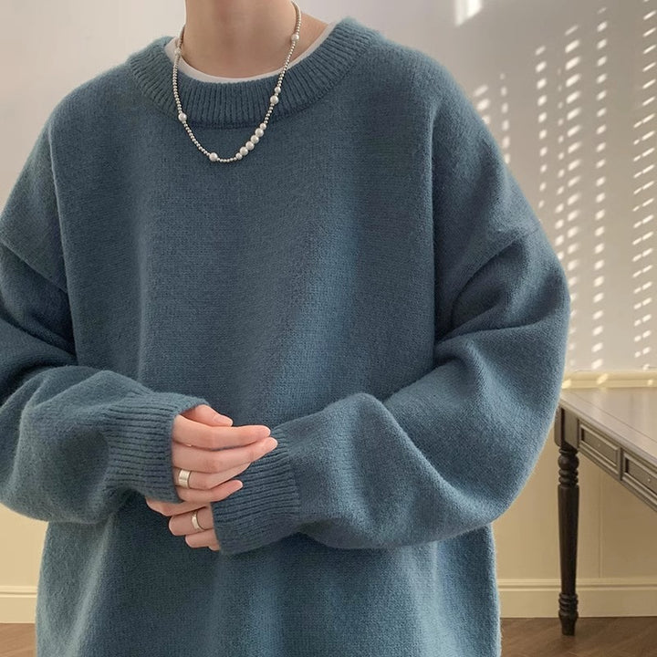 Men's cardigan with soft finish