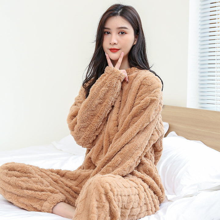 Unisex house suit, lined, warm winter set