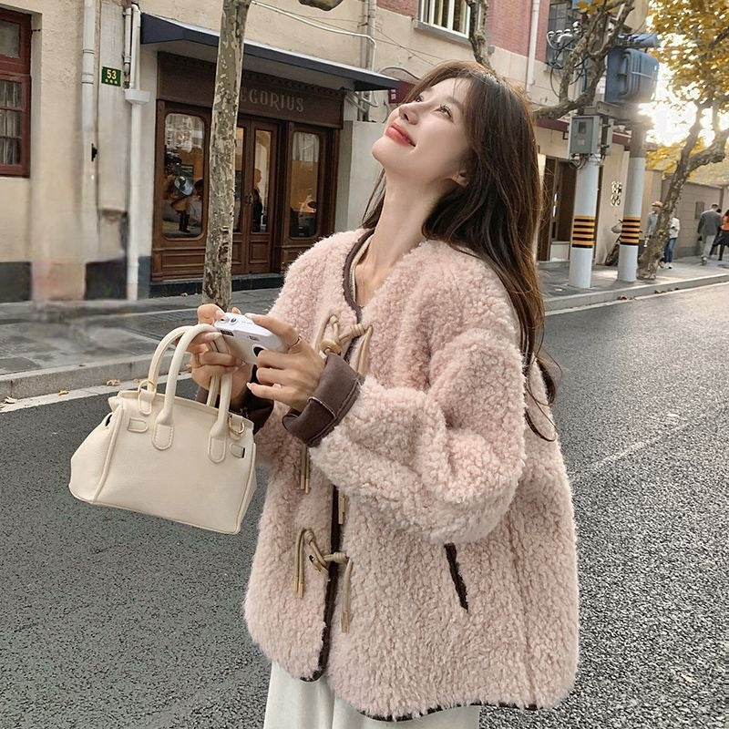 Ladies' sheepskin jacket, cozy, Autumn/Winter