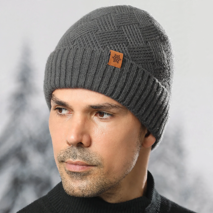 Men's Knit Set: Beanie, Scarf and Gloves, lined