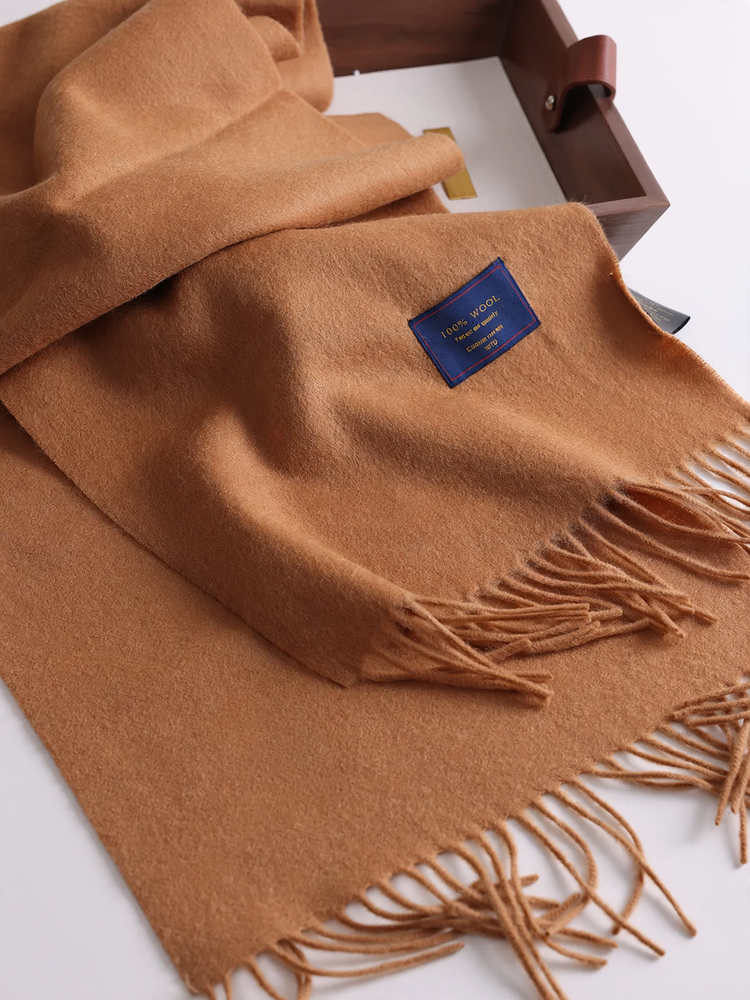 Simple Merino wool scarf, 180 cm