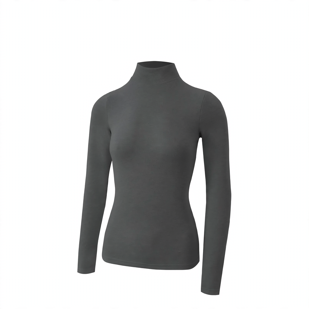 Women’s thermal top, insulated, stand collar