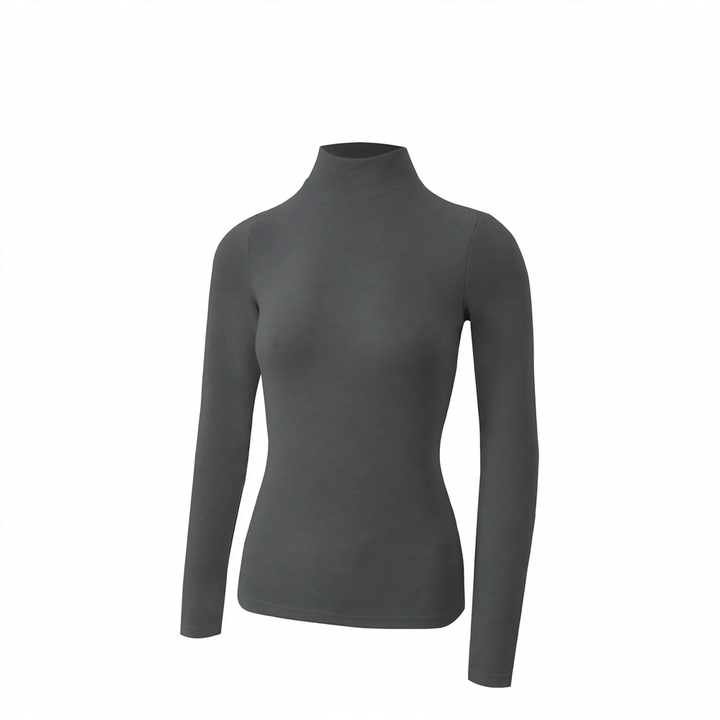 Women’s thermal top, insulated, stand collar