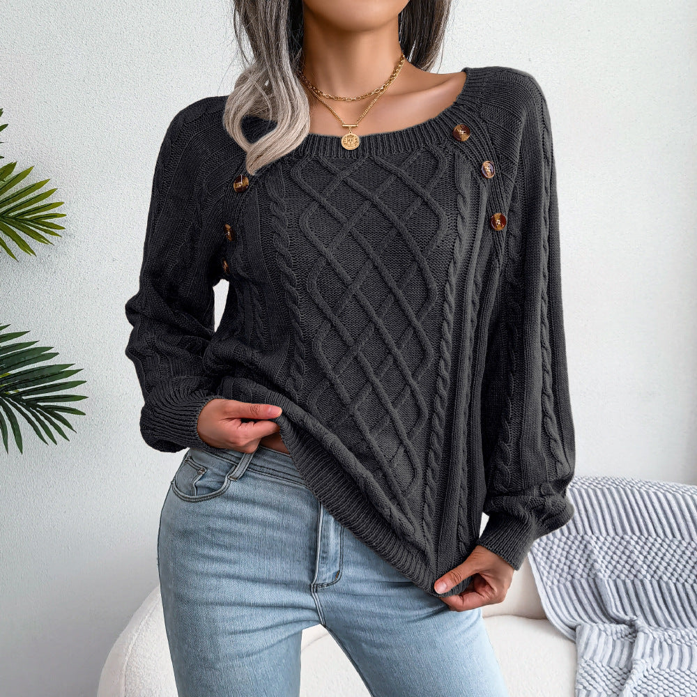 Lune London | Sweater with square neckline