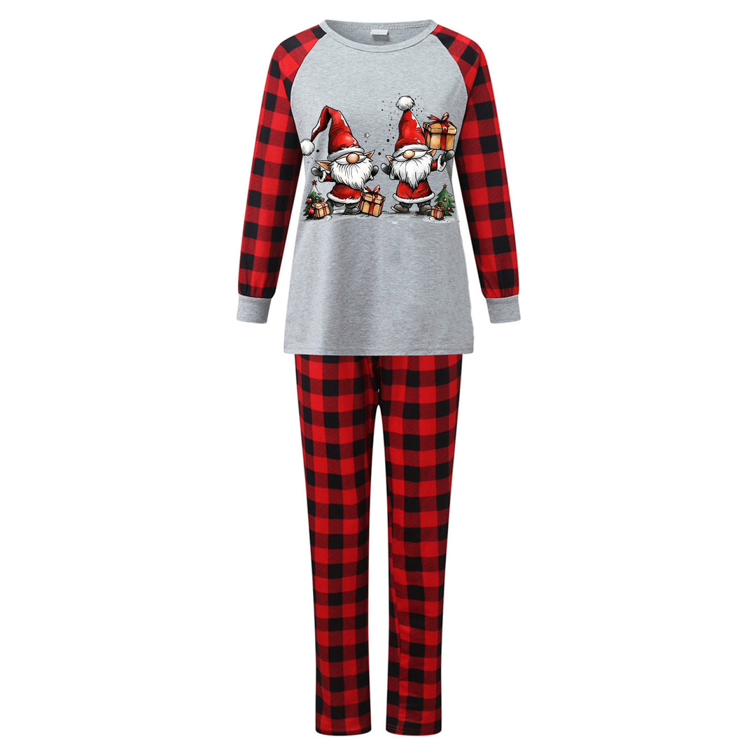 Family Pajama Set with Check Pattern