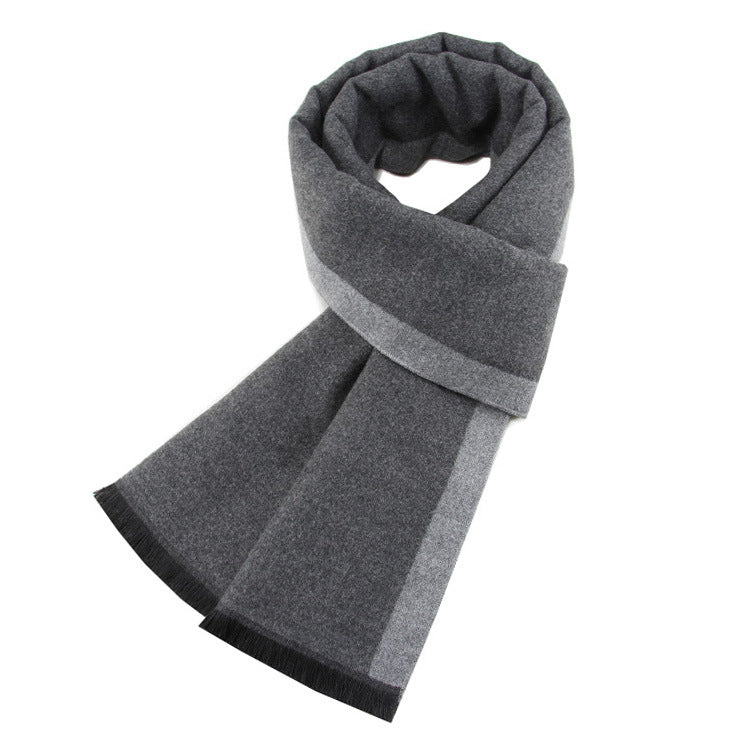 Classic winter scarf for men, 180 cm